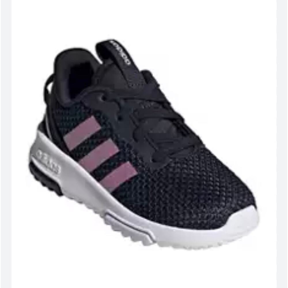 Adidas Toddler Girls Racer TR 2.0 Sneakers Athletic Activewear Blue Purple SZ 4K